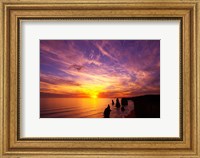 Sunset, Twelve Apostles, Port Campbell National Park, Great Ocean Road, Victoria, Australia Fine Art Print