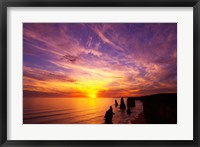 Sunset, Twelve Apostles, Port Campbell National Park, Great Ocean Road, Victoria, Australia Fine Art Print