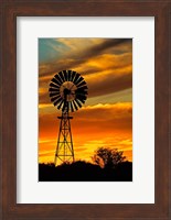 Windmill, Oodnadatta Track, Outback, Australia Fine Art Print