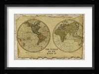 Antique Map I Fine Art Print
