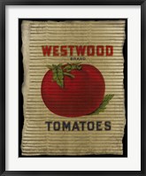Vintage Tomatoes Framed Print