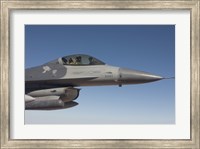 F-16 Fighting Falcon During a Training Mission Fine Art Print