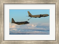 MC-130H Combat Talon II Being Refueled by a KC-135R Stratotanker Fine Art Print