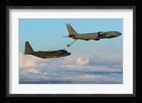 MC-130H Combat Talon II Being Refueled by a KC-135R Stratotanker Fine Art Print