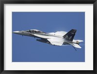 F/A-18F Super Hornet in flight over the Arabian Sea Fine Art Print