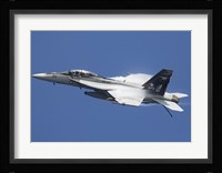 F/A-18F Super Hornet in flight over the Arabian Sea Fine Art Print
