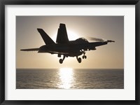 F/A-18F Super Hornet in the Morning Sun over the Arabian Sea Fine Art Print