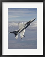 F-16E Maneuvers over Arizona (vertical) Fine Art Print