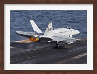 F/A-18C Hornet Taking Off from the USS Dwight D Eisenhower Fine Art Print