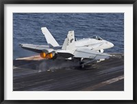 F/A-18C Hornet Taking Off from the USS Dwight D Eisenhower Fine Art Print