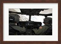 Cockpit View of a CV-22 Osprey Fine Art Print