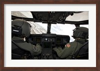 Cockpit View of a CV-22 Osprey Fine Art Print