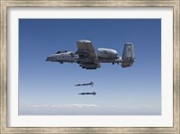A-10C Thunderbolt Releases Two GBU-12 Laser Guided Bombs Fine Art Print