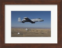 A-10C Thunderbolt Releases two High Drag BDU-50's over Idaho Fine Art Print