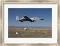 A-10C Thunderbolt Releases two High Drag BDU-50's over Idaho Fine Art Print