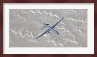 An MQ-1 Predator Flies over the White Sands National Monument, New Mexico Fine Art Print