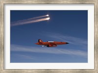 BQM-74 Target Drone Fires Flares Fine Art Print