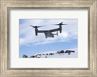 CV-22 Osprey Prepares to Land During a Training Mission Fine Art Print