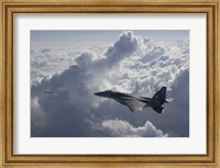 F-15 Eagle Fires an AIM-9X Missile Fine Art Print