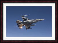 F-16 Fighting Falcon Releases a Flare Fine Art Print