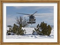 HH-60G Pave Hawk Flies Low in New Mexico Fine Art Print