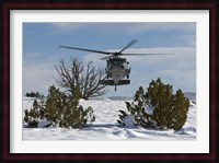 HH-60G Pave Hawk Flies Low in New Mexico Fine Art Print