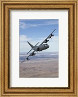 MC-130 Manuevers During a Training Mission Fine Art Print