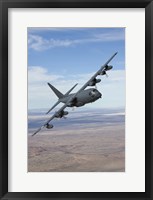 MC-130 Manuevers During a Training Mission Fine Art Print