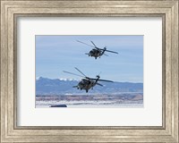 Two HH-60G Pave Hawk's over New Mexico Fine Art Print