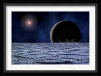 Distant Star Illuminates an Extrasolar Planet Fine Art Print