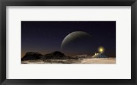 Futuristic Space Scene Inspired by the Novel, The City and The Stars Fine Art Print