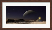 Futuristic Space Scene Inspired by the Novel, The City and The Stars Fine Art Print