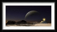 Futuristic Space Scene Inspired by the Novel, The City and The Stars Fine Art Print