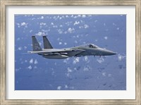 F-15 Eagle Flies over the Pacific Ocean (close up) Fine Art Print