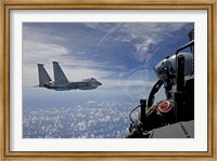 F-15 Eagle Pilot with his Wingman Fine Art Print