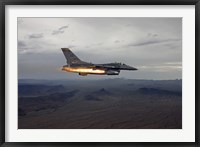 F-16 Fighting Falcon Fires an AGM-65 Maverick Missile Fine Art Print