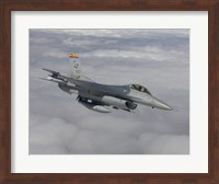F-16 Fighting Falcon Maneuvers During a Training Mission Fine Art Print