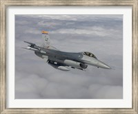 F-16 Fighting Falcon Maneuvers During a Training Mission Fine Art Print