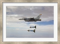 F-16 Fighting Falcon Releases GBU-24 Laser Guided Bombs Fine Art Print