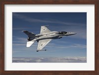 F-16E Maneuvers over Arizona Fine Art Print