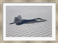 F-22 Raptor Flies Around Southern New Mexico Fine Art Print