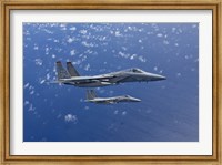 Two F-15 Eagles over the Pacific Ocean Fine Art Print