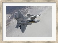 Two F-22 Raptors Maneuver over New Mexico Fine Art Print