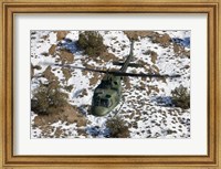 UH-1N Twin Huey over Kirtland Air Force Base, New Mexico Fine Art Print