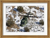 UH-1N Twin Huey over Kirtland Air Force Base, New Mexico Fine Art Print