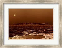 View from the Edge of the Southern Polar Cap of Mars Fine Art Print