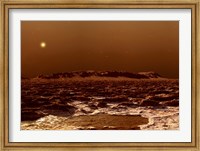 View from the Edge of the Southern Polar Cap of Mars Fine Art Print