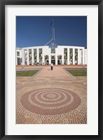 Australia, ACT, Canberra, Tile, Parliament House Building Fine Art Print