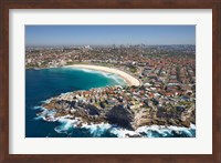 Australia, New South Wales, Sydney, Bondi Beach - aerial Fine Art Print