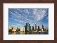 Australia, Queensland, Brisbane River, City Skyline Fine Art Print